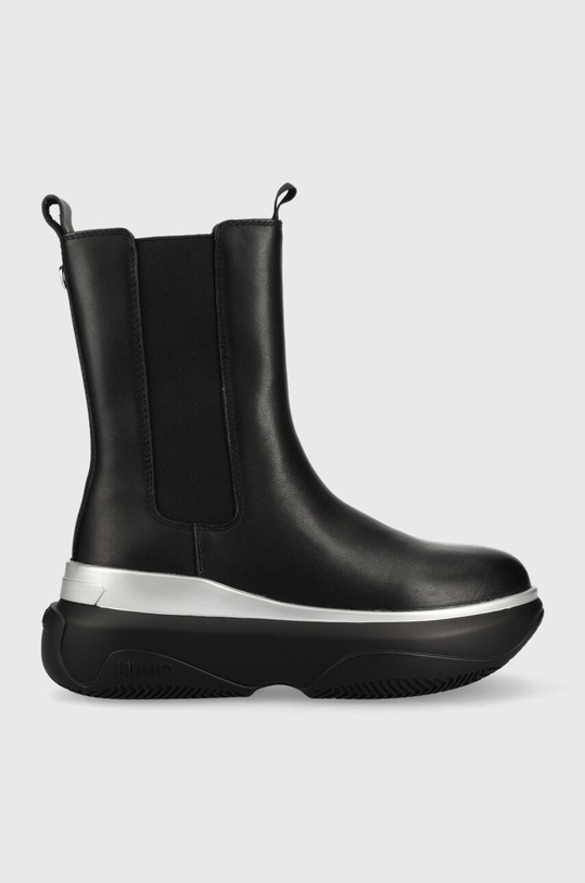 Kožne gležnjače Liu Jo JUNE 07 zrnata koža crna BF2149P010222222