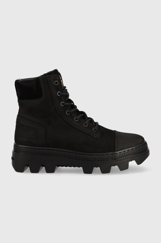 G-Star Raw bocanci din piele intoarsa Noxer Hgh 5-8 cm negru 2141020803.BLK