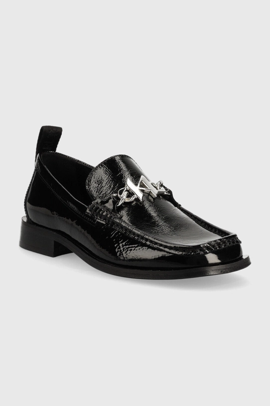 Karl Lagerfeld mocasini de piele MOKASSINO II KL41336.100 negru AW22