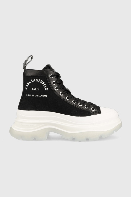 Karl Lagerfeld sportcipő Luna nappa bőr fekete KL42954.900