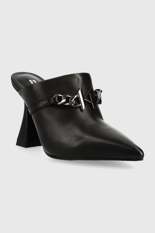 Karl Lagerfeld klapki skórzane DEBUT KL KL32015.000 czarny AW22