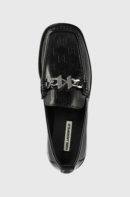 Karl Lagerfeld mocasini de piele MOKASSINO II negru KL41335.000