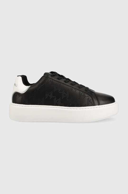 Karl Lagerfeld sneakersy MAXI KUP imitacja skóry licowej czarny KL62224.000