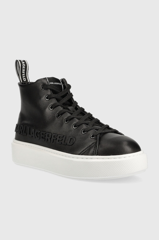 Karl Lagerfeld sneakersy skórzane MAXI KUP KL62255A.000 czarny AW22