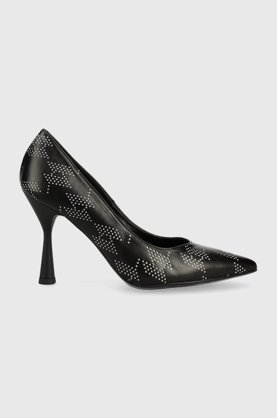 Lodičky Karl Lagerfeld PANACHE HI imitace kůže černá KL30875.001