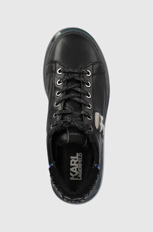 Karl Lagerfeld sneakersy skórzane KAPRI KUSHION czarny KL62633.00I