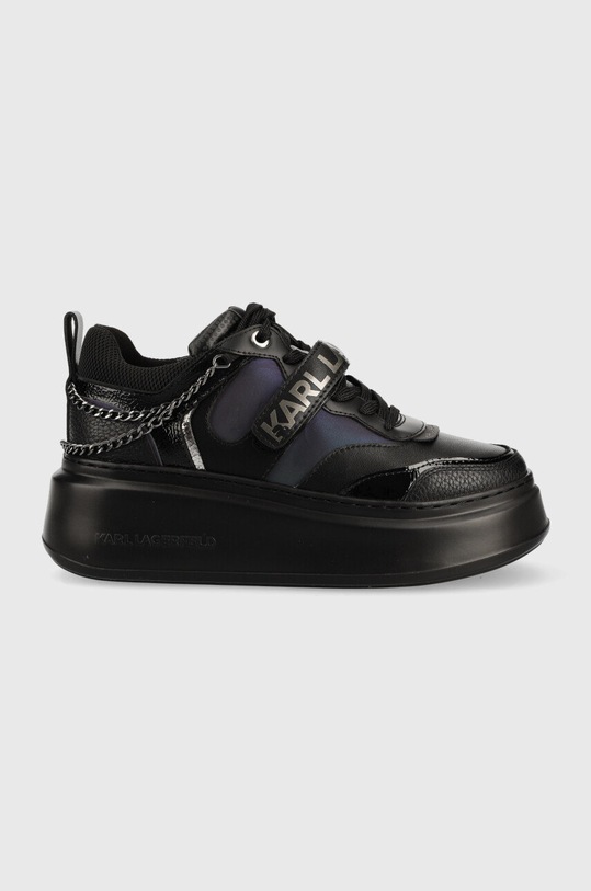 Karl Lagerfeld sneakersy skórzane ANAKAPRI platforma czarny KL63540.00X