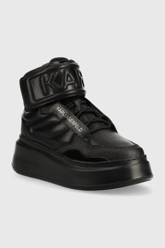 Karl Lagerfeld sneakers din piele ANAKAPRI KL63555.00X negru AW22