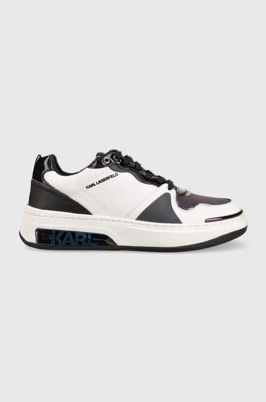 Karl Lagerfeld sneakersy skórzane ELEKTRA II Lo platforma biały KL62024.010