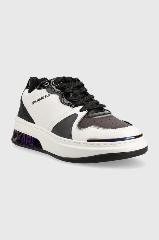 Karl Lagerfeld sneakersy skórzane ELEKTRA II Lo KL62024.010 biały AW22