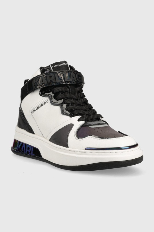 Karl Lagerfeld sneakersy skórzane ELEKTRA II Hi KL62044.010 biały AW22