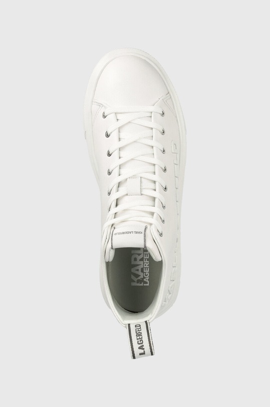 Karl Lagerfeld sneakersy skórzane MAXI KUP biały KL62255A.011