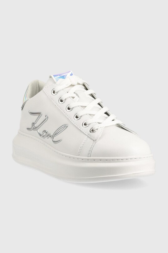 Кожени маратонки Karl Lagerfeld Kapri KL62510A.01I бял AW22