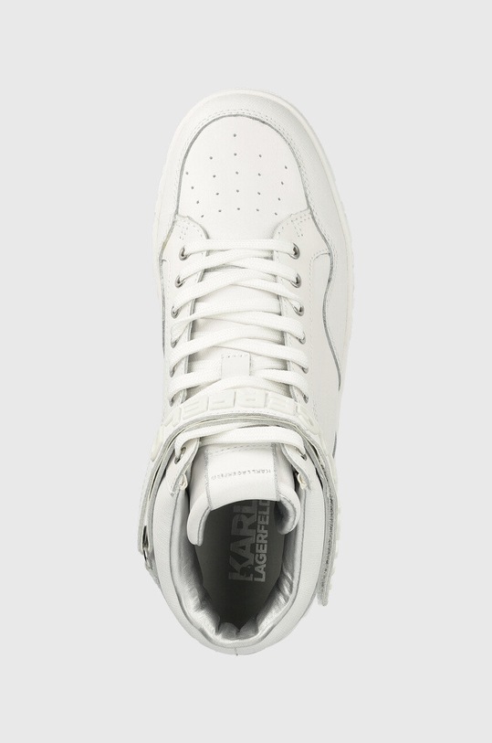 Karl Lagerfeld sneakersy skórzane KUPSOLE III biały KL61055.01W