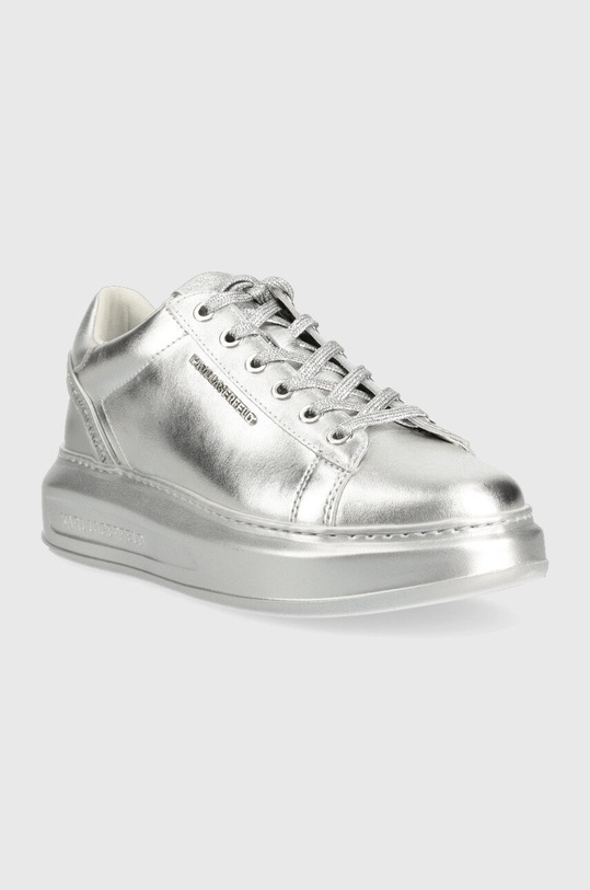 Karl Lagerfeld sneakersy skórzane KAPRI KL62525A.1SL srebrny AW22