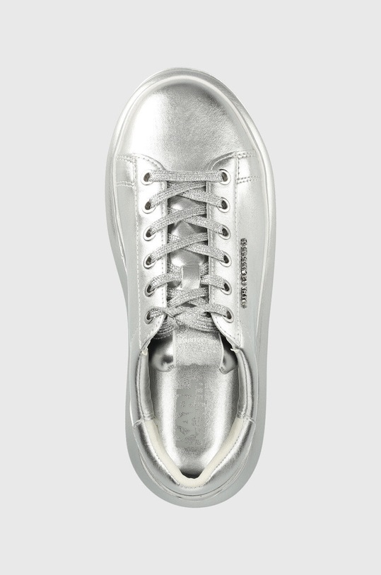 Karl Lagerfeld sneakersy skórzane KAPRI srebrny KL62525A.1SL