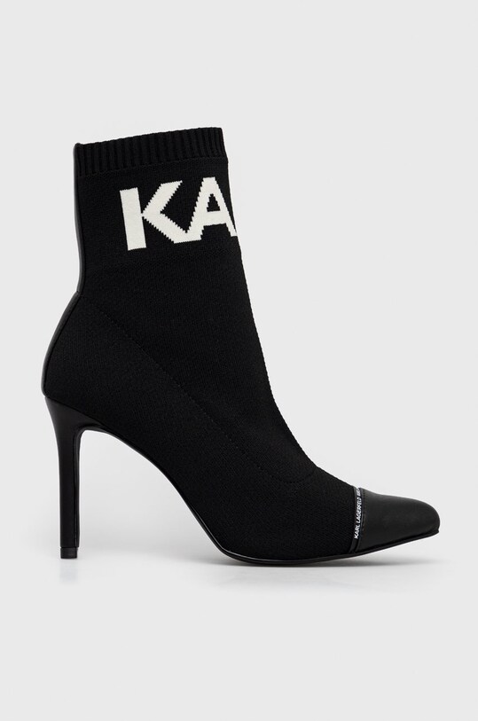 Karl Lagerfeld botine Panache Hi peste 8 cm negru KL31361A.K00