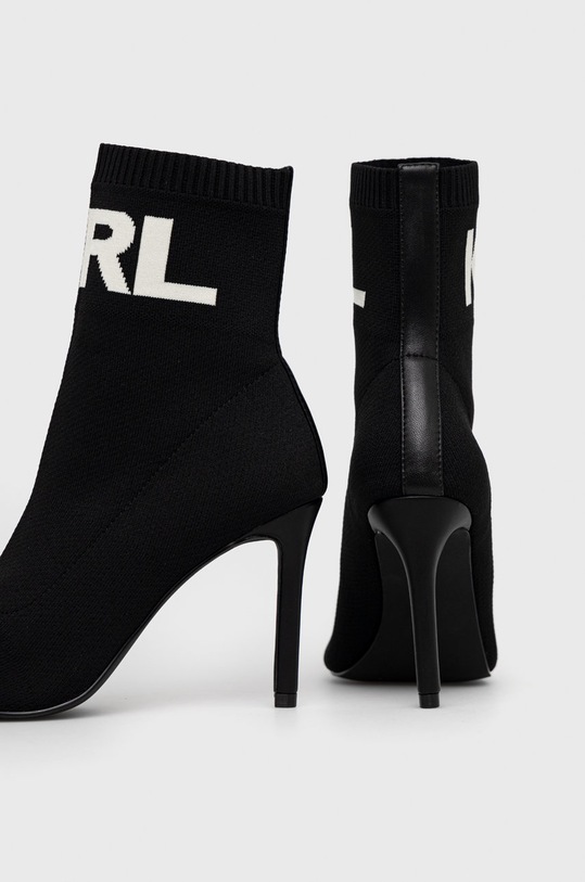Încălțăminte Karl Lagerfeld botine Panache Hi KL31361A.K00 negru