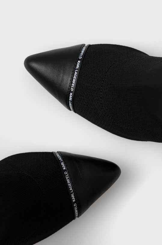 Členkové topánky Karl Lagerfeld Panache Hi čierna KL31361A.K00