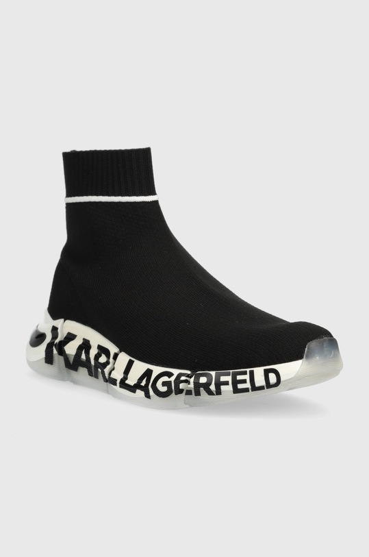 Karl Lagerfeld sneakers Quadra KL63243.K00 negru AW22