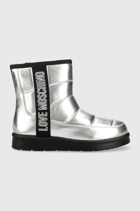 Love Moschino cizme de iarna izolat argintiu JA24103H1FJZG902