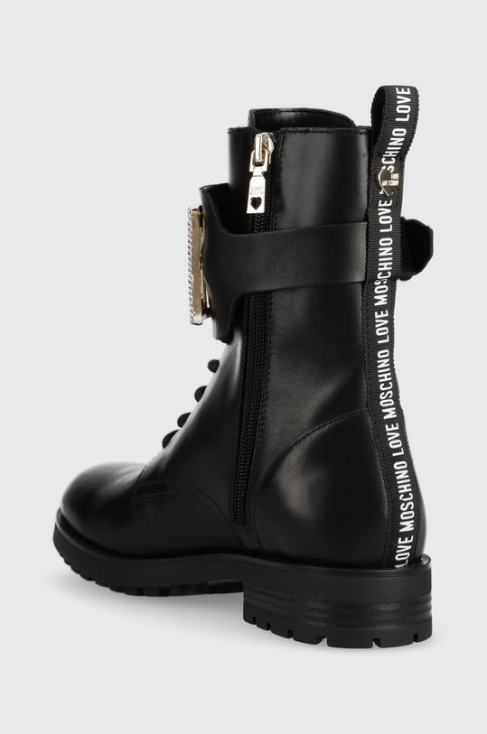 Încălțăminte Love Moschino bocanci de piele JA24224G1FIA0000 negru