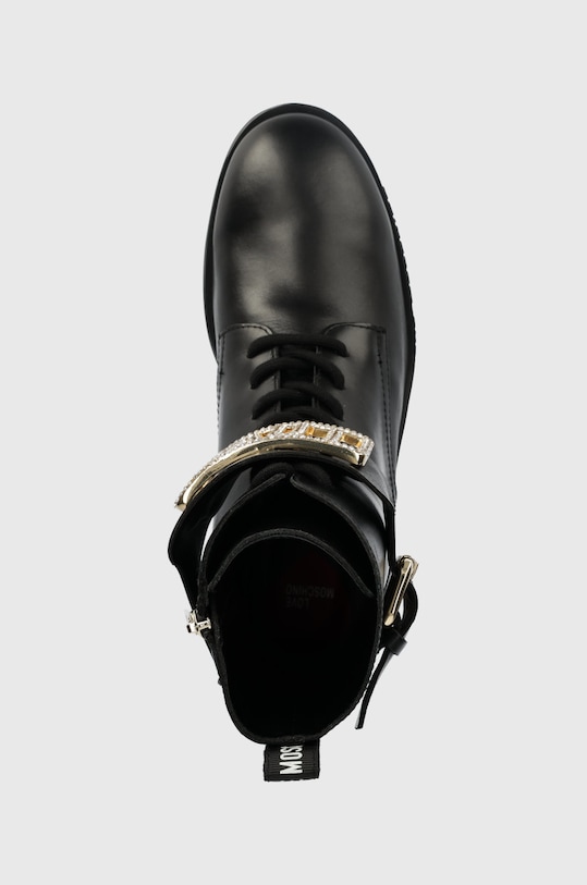 Love Moschino bocanci de piele negru JA24224G1FIA0000