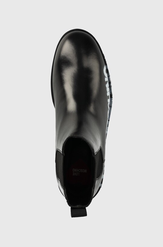 Шкіряні черевики Love Moschino чорний JA21084G1FIA0000