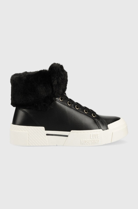 Love Moschino sneakers textil negru JA15805G0FIA500A