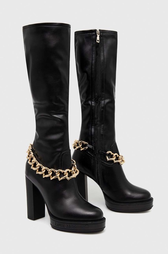 Kozačky Love Moschino JA2613AG0FIAM00A černá AW22