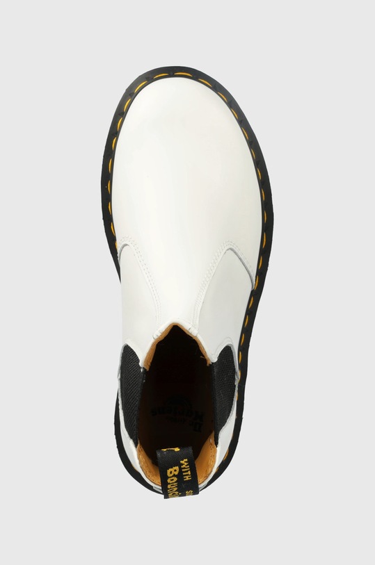 Dr. Martens sztyblety skórzane 2976 Yellow Stitch biały DM26228100