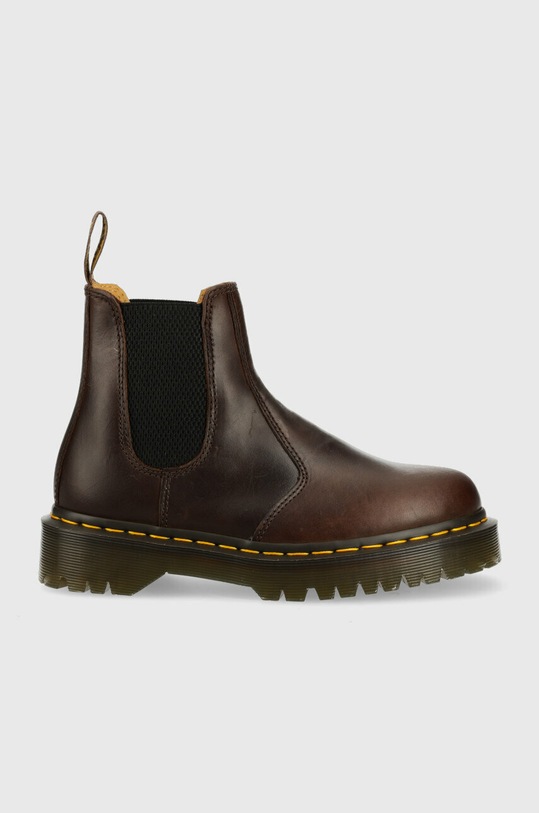 Dr. Martens sztyblety skórzane 2976 Bex płaski brązowy DM27896201