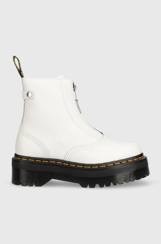 Δερμάτινες μπότες Dr. Martens Jetta υφασμάτινο λευκό DM27656100