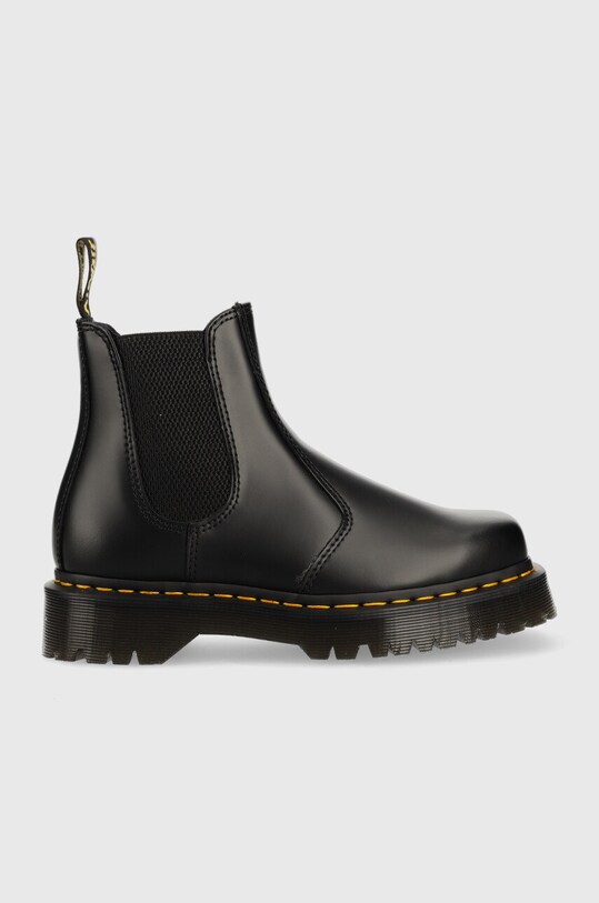Usnjeni chelsea Dr. Martens 2976 Bex Squared Ravna črna DM27888001