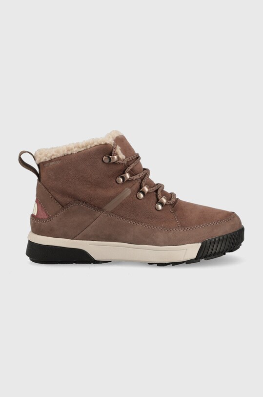 Topánky The North Mid WOMEN S SIERRA MID LACE WP usňová koža hnedá NF0A4T3X7T71