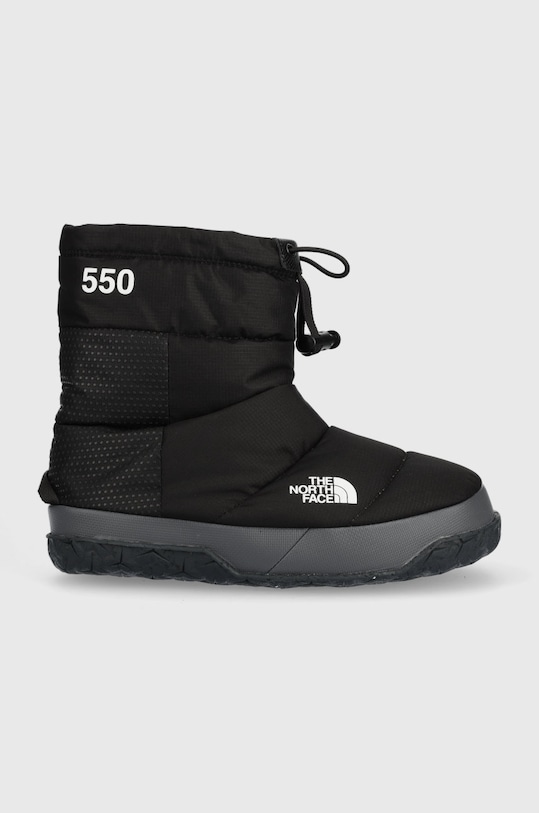 Čizme za snijeg The North Face Women S Nuptse Apres Bootie bez kopčanja crna NF0A5LWCKT01
