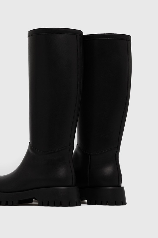 Παπούτσια Δερμάτινες μπότες Miss Sixty 6W3QJ8640000 μαύρο