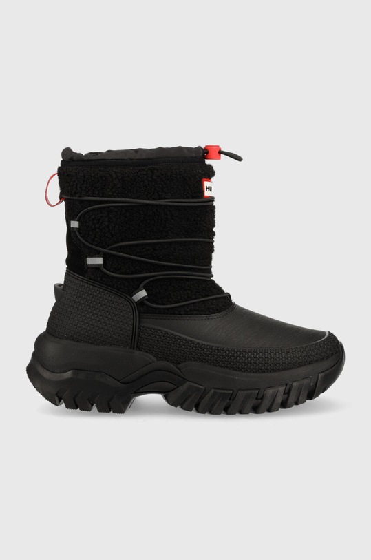 Hunter cizme de iarna Wanderer izolat negru WFS2204HER.BLK