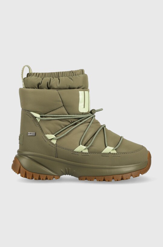 Čizme za snijeg UGG W Yose Puffer Mid bez kopčanja zelena 1131978.BTOL