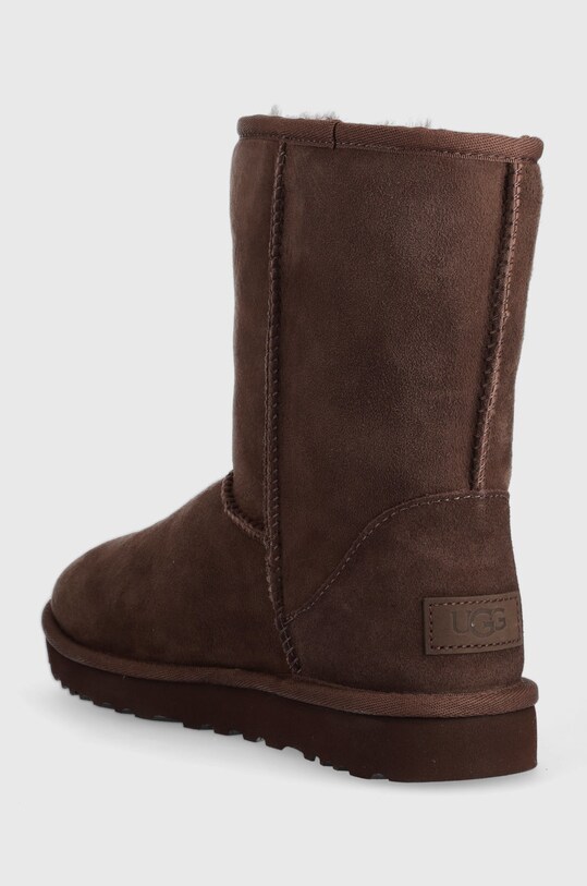 Încălțăminte UGG cizme de zăpadă din piele întoarsă Classic Short II 1016223.BCDR maro