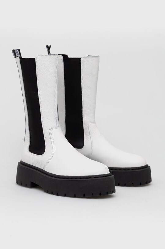 Steve Madden Sztyblety skórzane Vivianne SM11001286.148 biały AW22