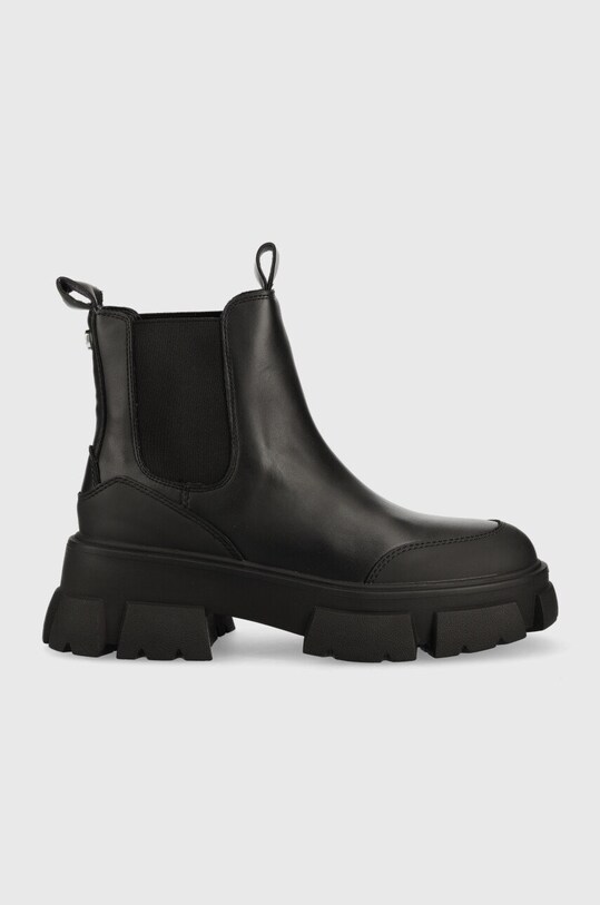 Kožené kotníkové boty Steve Madden nezateplené černá SM19000006.017