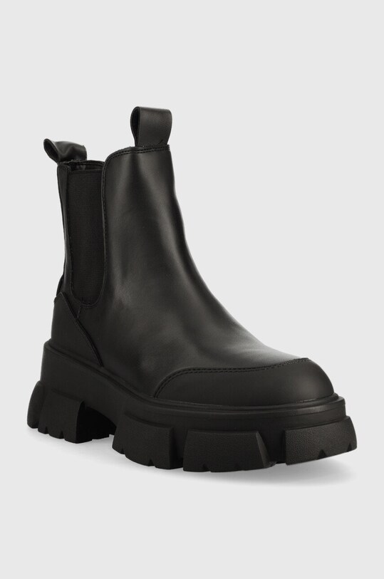 Kožené kotníkové boty Steve Madden SM19000006.017 černá AW22
