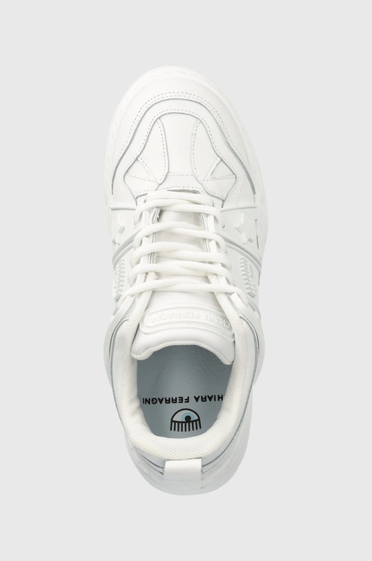 Chiara Ferragni sneakers din piele Eye Fly alb CF3000.009