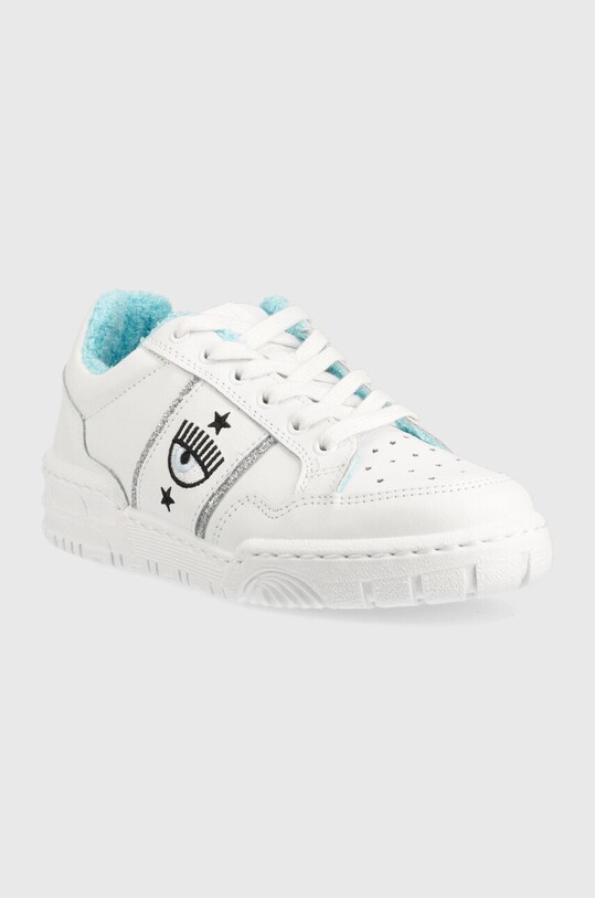 Chiara Ferragni sneakersy skórzane Cf1 Low CF2830.009.F22 biały AW22