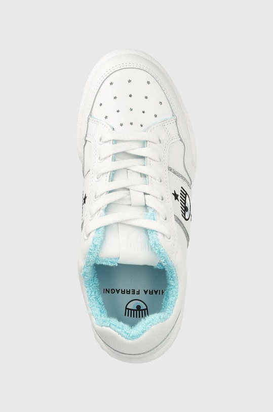 Chiara Ferragni sneakers din piele Cf1 Low alb CF2830.009.F22