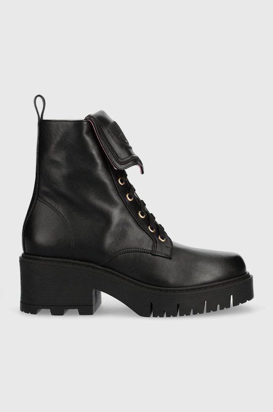 Chiara Ferragni bocanci de piele Eyelike 5-8 cm negru CF3044.001