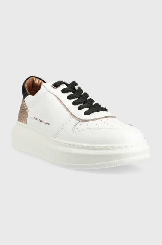 Kožené sneakers boty Alexander Smith Cambridge ASAVL1D34WCP bílá AW22