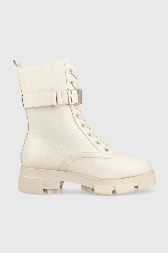 Čizme Guess Madox na vezanje bež FL8MDX.ELE10.CREAM