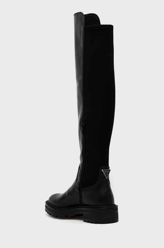 Boty Kožené kozačky Guess Carmen FL8CAR.LEA11.BLACK černá